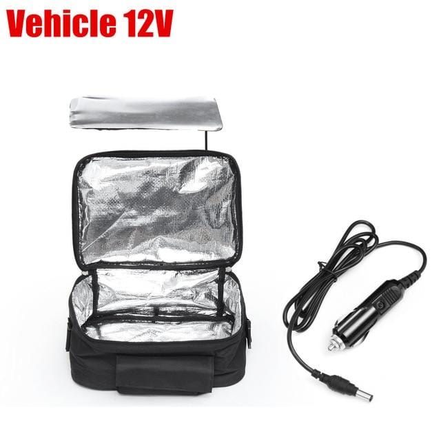Portable Oven 12V Car Food Warmer Large Electric Lunch Box Personal  Microwave Re